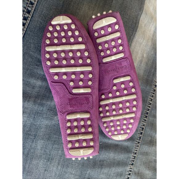 Cole Haan Womens Driving Garner Moccasins Size 6 B Purple /Pink - Picture 4 of 7
